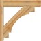 Ekena Millwork Merced Block Rough Sawn Outlooker, Western Red Cedar, 6"W x 26"D x 26"H OUT06X26X26MRC05RWR - alternate 3